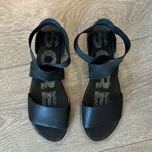 Sorel Black Sandals